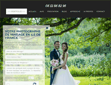 Tablet Screenshot of photographe-mariage.fr
